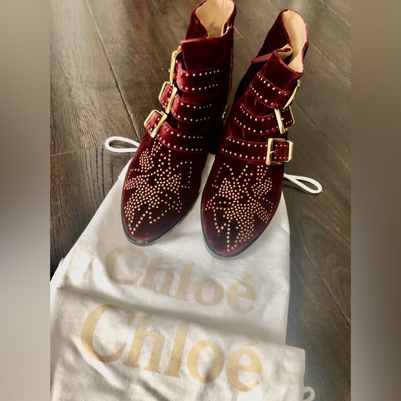 CHLOE
STUDDED TEXTURED VELVET SUSANNA - Picture 3 of 7